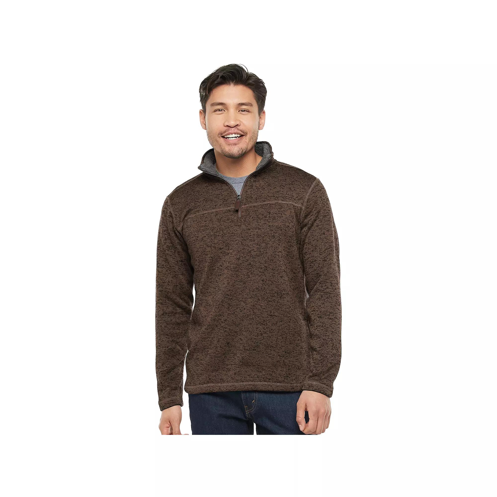 Men's Victory Outfitters Sherpa-Fleece Quarter-Zip Pullover,  Product Image