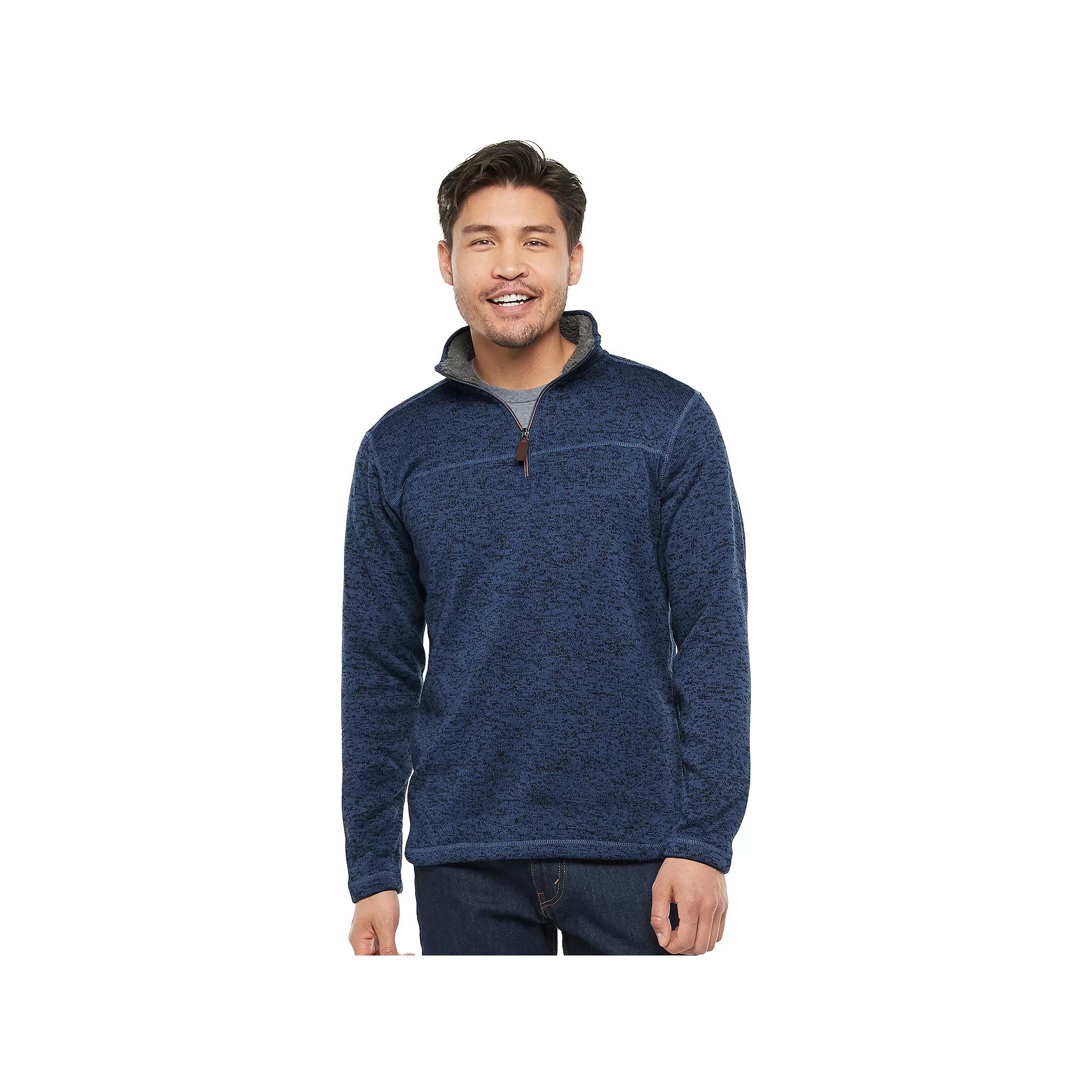 Men's Victory Outfitters Sherpa-Fleece Quarter-Zip Pullover,  Product Image