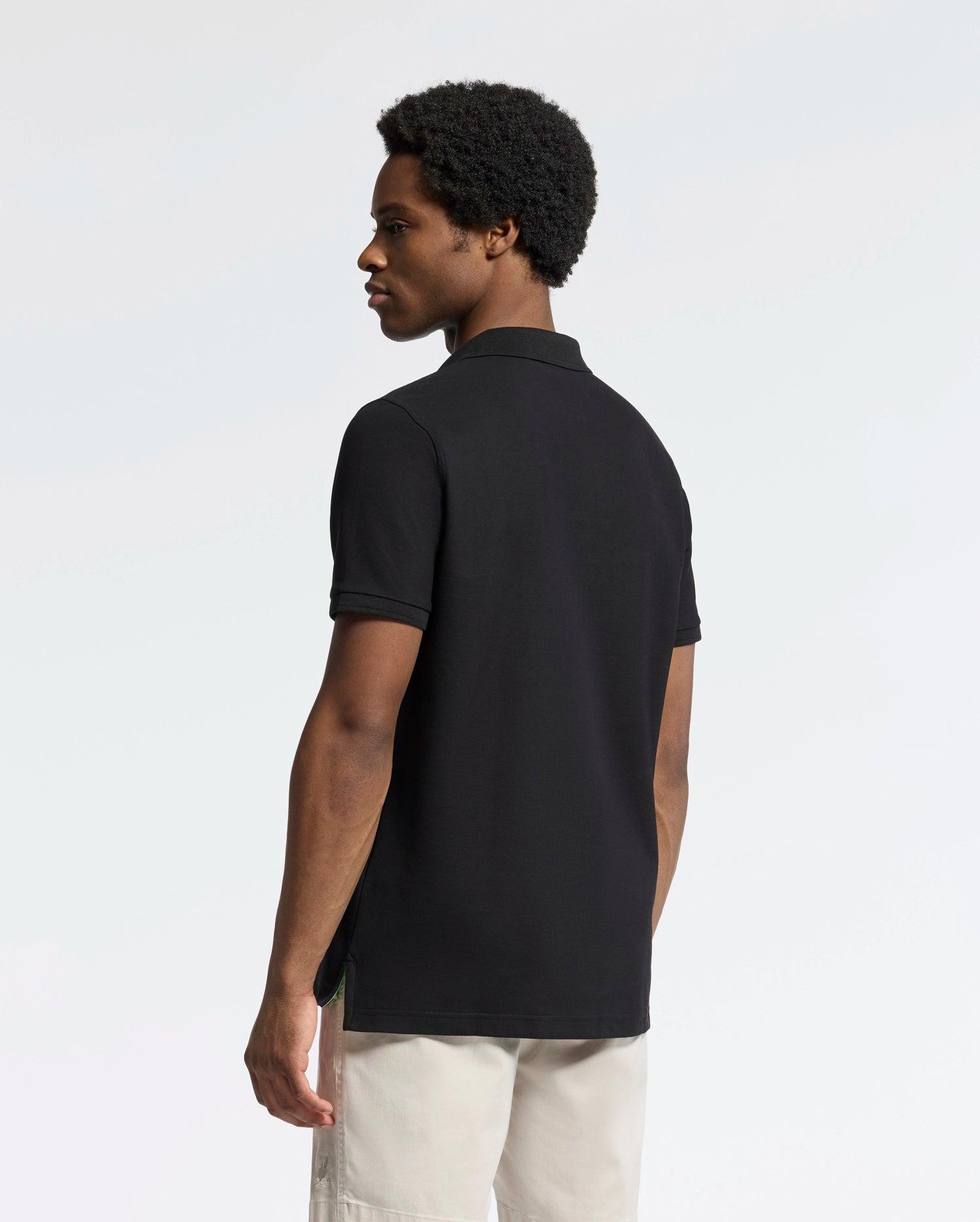 MENS NICHOLSON RIB COLLAR PIQUE POLO - B6K401F200 Male Product Image