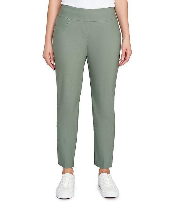 Ruby Rd. Silk Tech Straight Leg Pull-On Ankle Pants Product Image