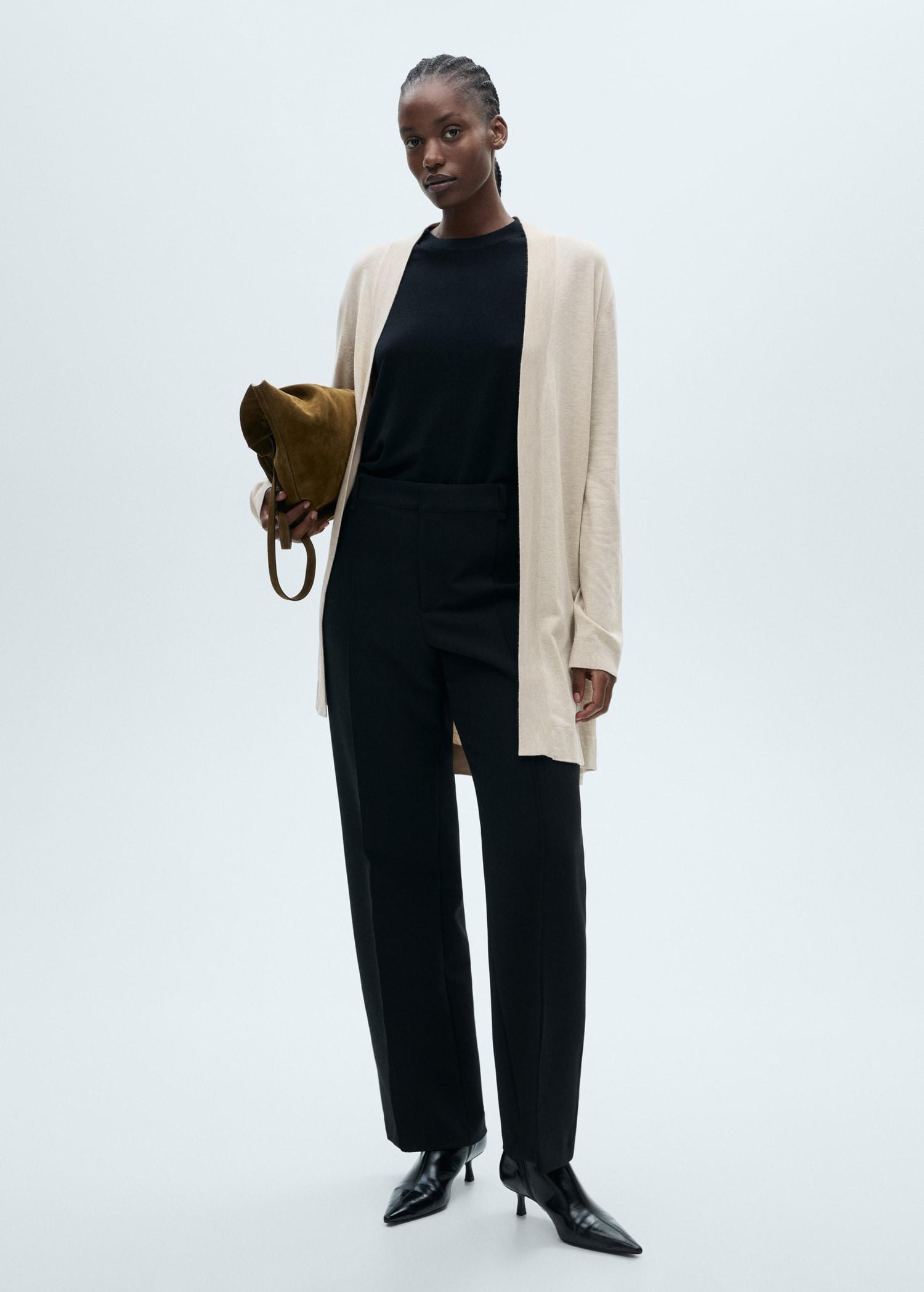 Fine-knit cardigan - Women | MANGO USA Product Image