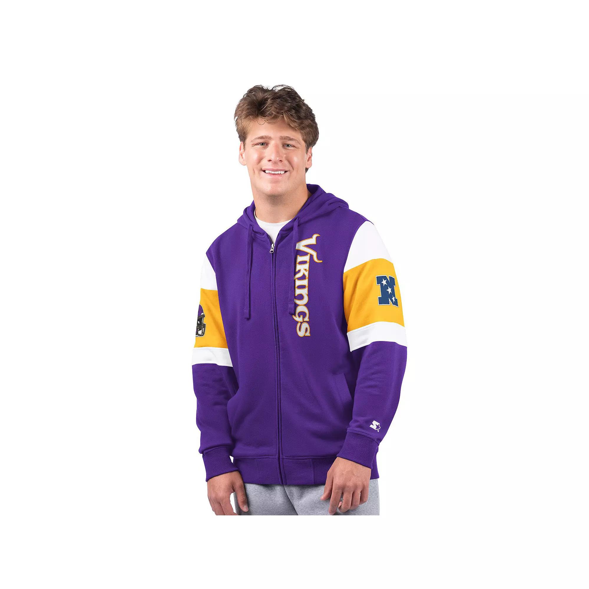 Men's Starter Purple Minnesota Vikings Extreme Full-Zip Hoodie,  Product Image