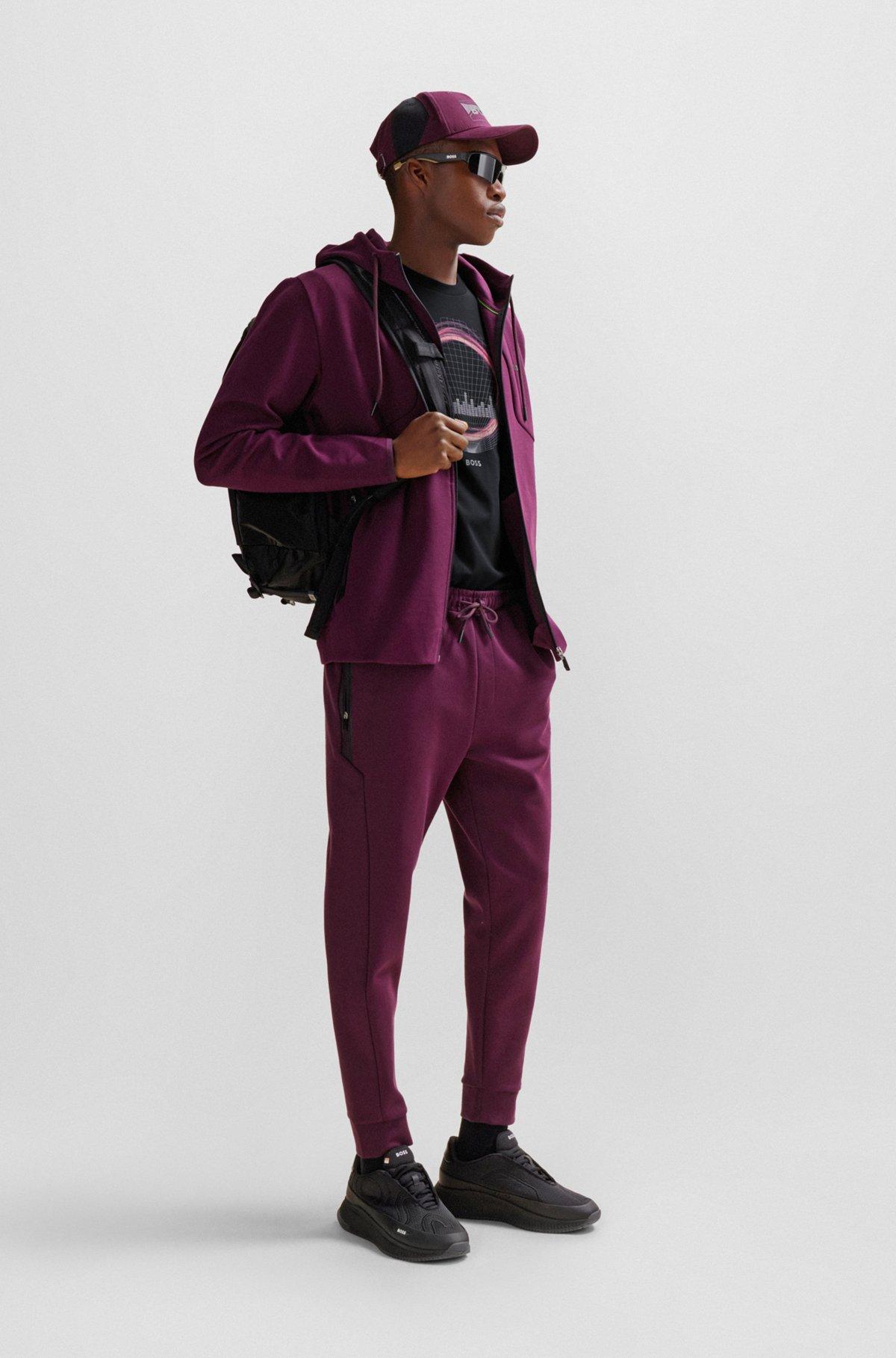 Stretch-cotton regular-fit T-shirt with seasonal artwork Product Image