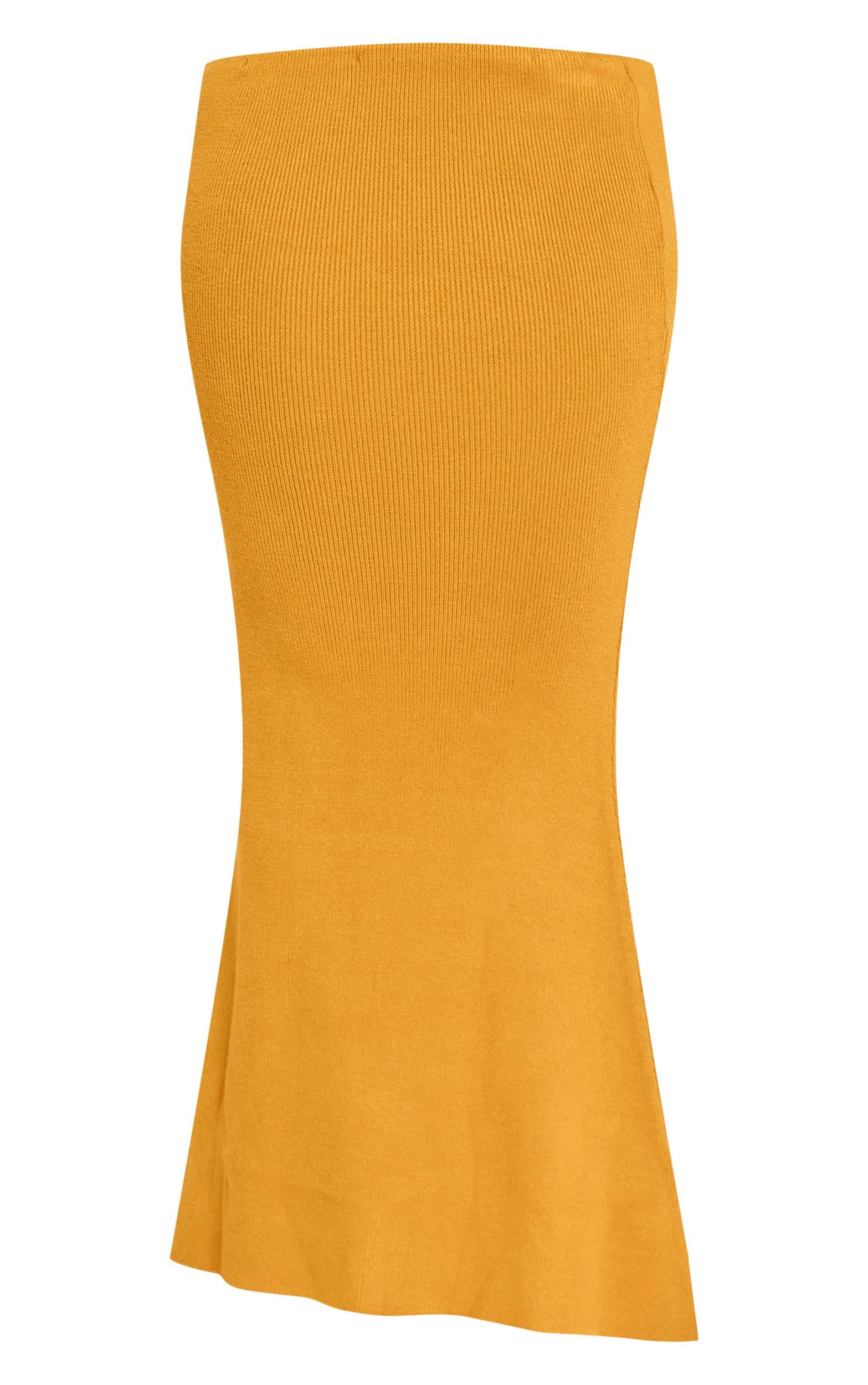 Shape Rust Knitted Maxi Skirt Product Image