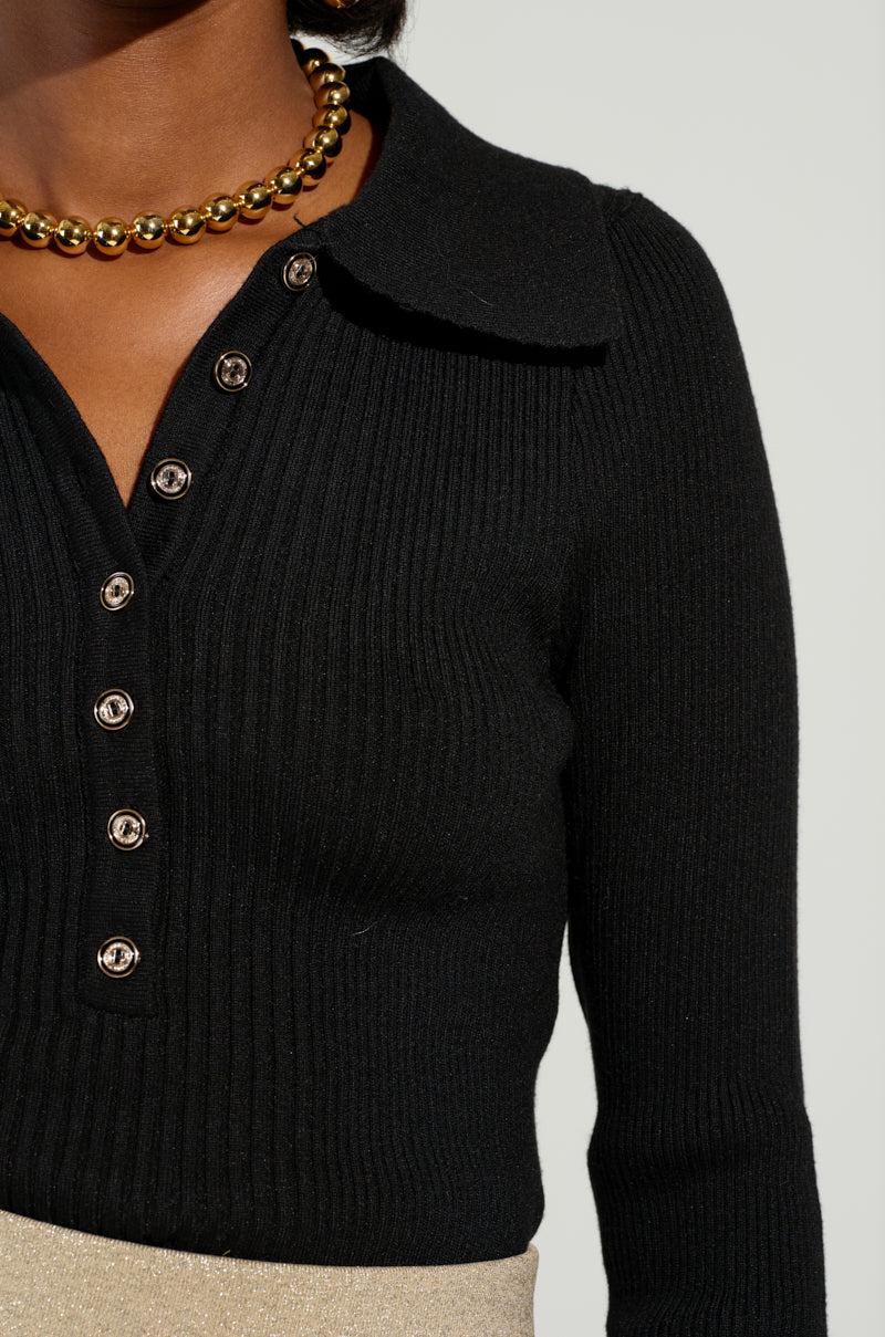 DONT MIND ME SWEATER IN BLACK Product Image