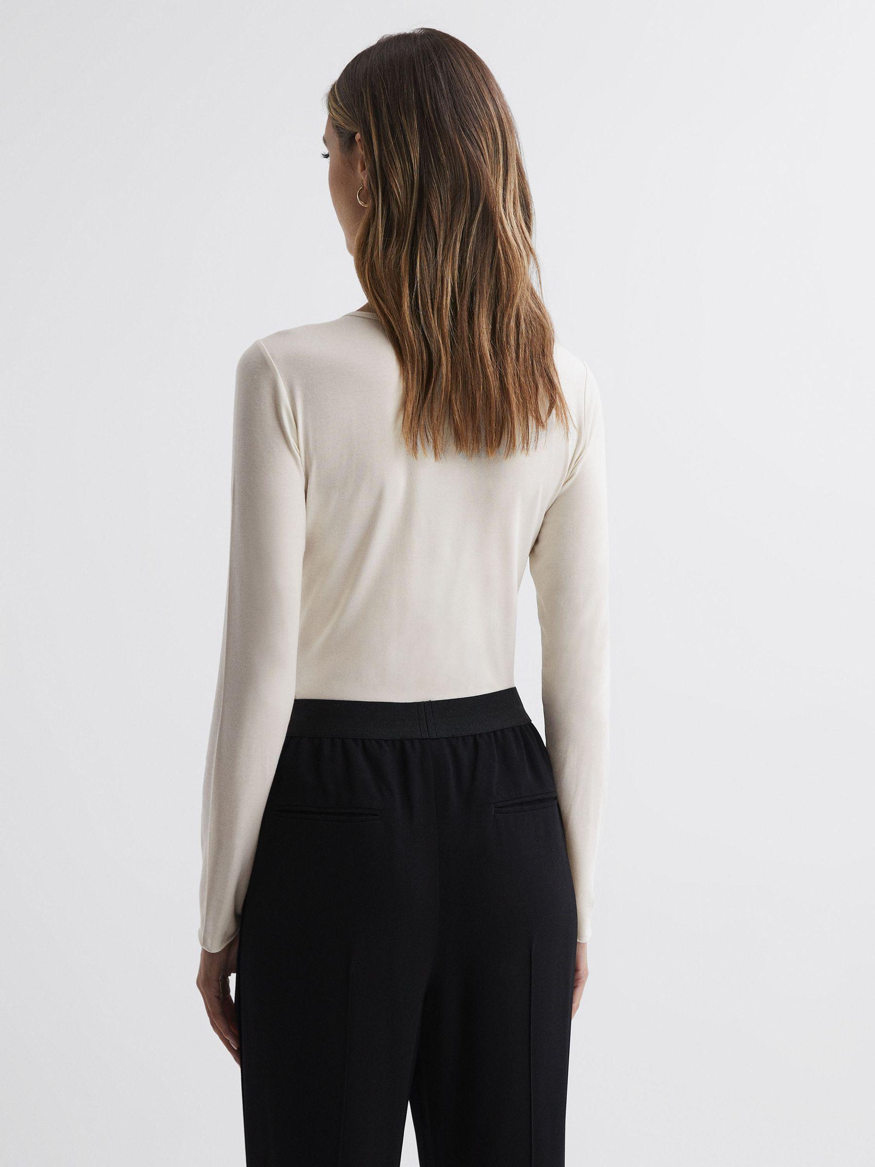 Long Sleeve Bodysuit in Ivory Product Image