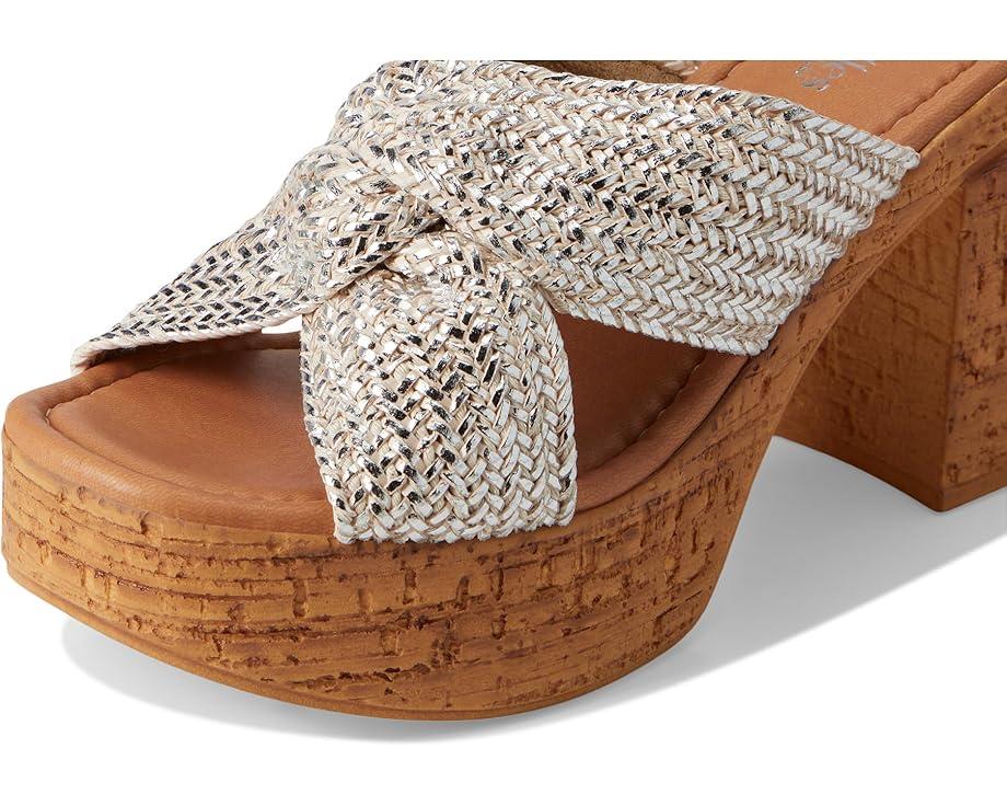Adorned Raffia Slide Sandal Product Image