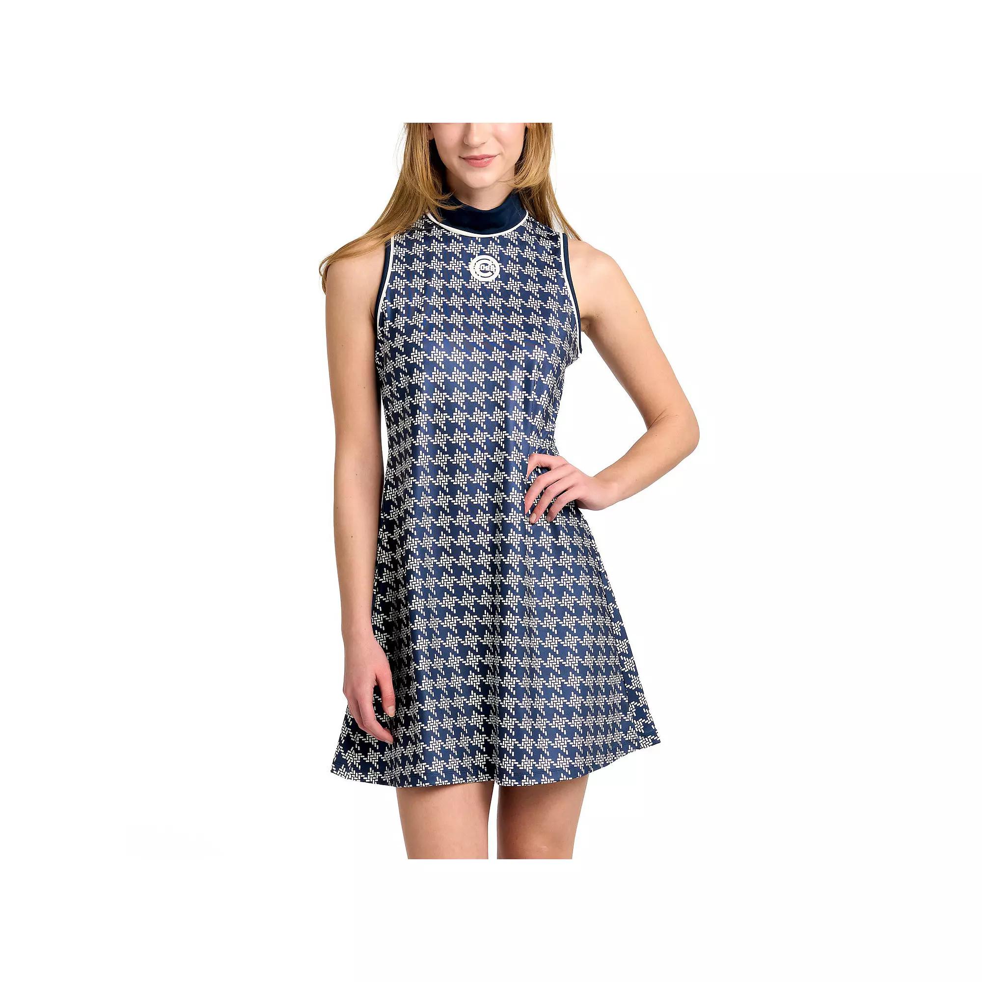 Women's Lusso Navy Chicago Cubs Cameron Dress, Size: Medium, Blue Product Image