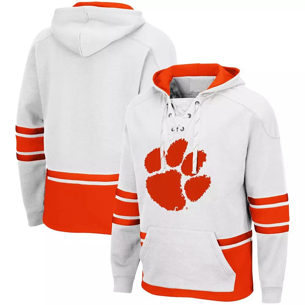 Men's Colosseum White Nebraska Huskers Lace Up 3.0 Pullover Hoodie, Size: Medium Product Image