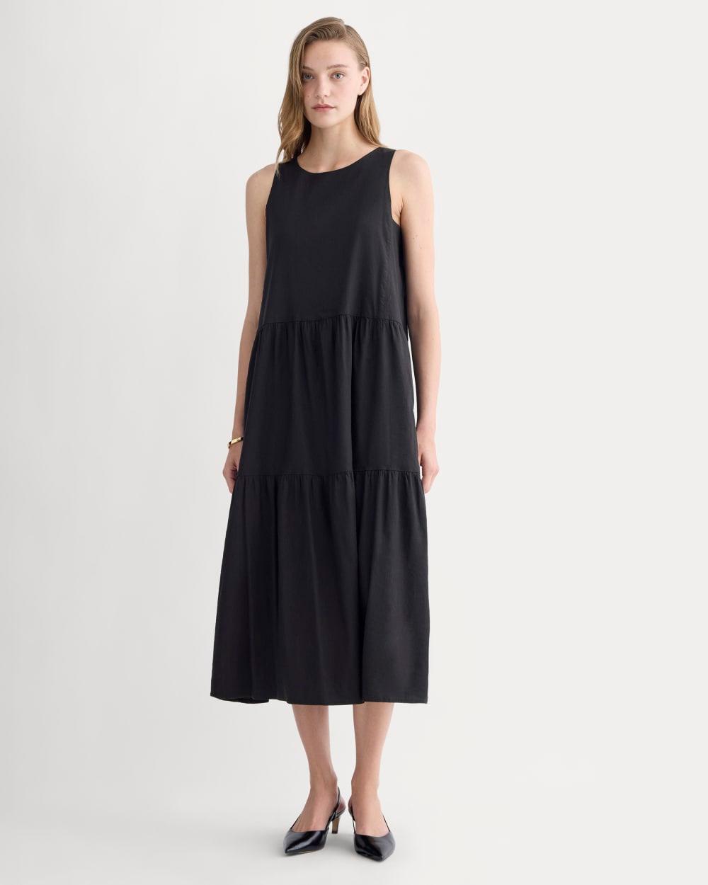 Womens Tiered Dress in Stretch Linen by Everlane Product Image