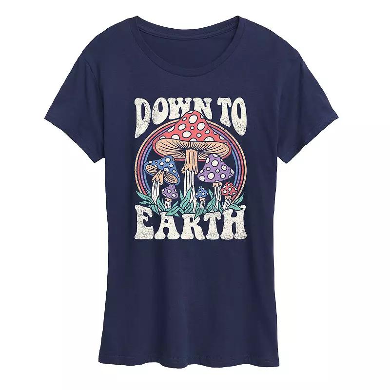 Women's Down To Earth Mushrooms Graphic Tee, Girl's,  Product Image