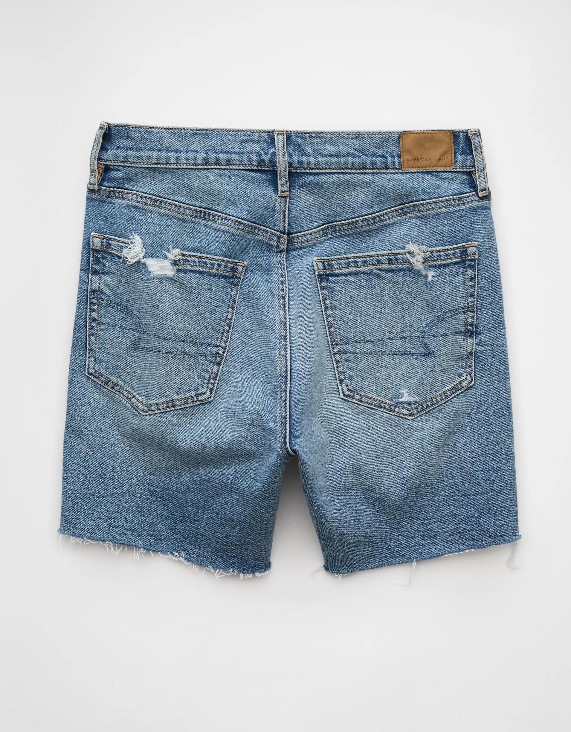 AE 6" Strigid Ripped Super High-Waisted Relaxed Denim Short Product Image