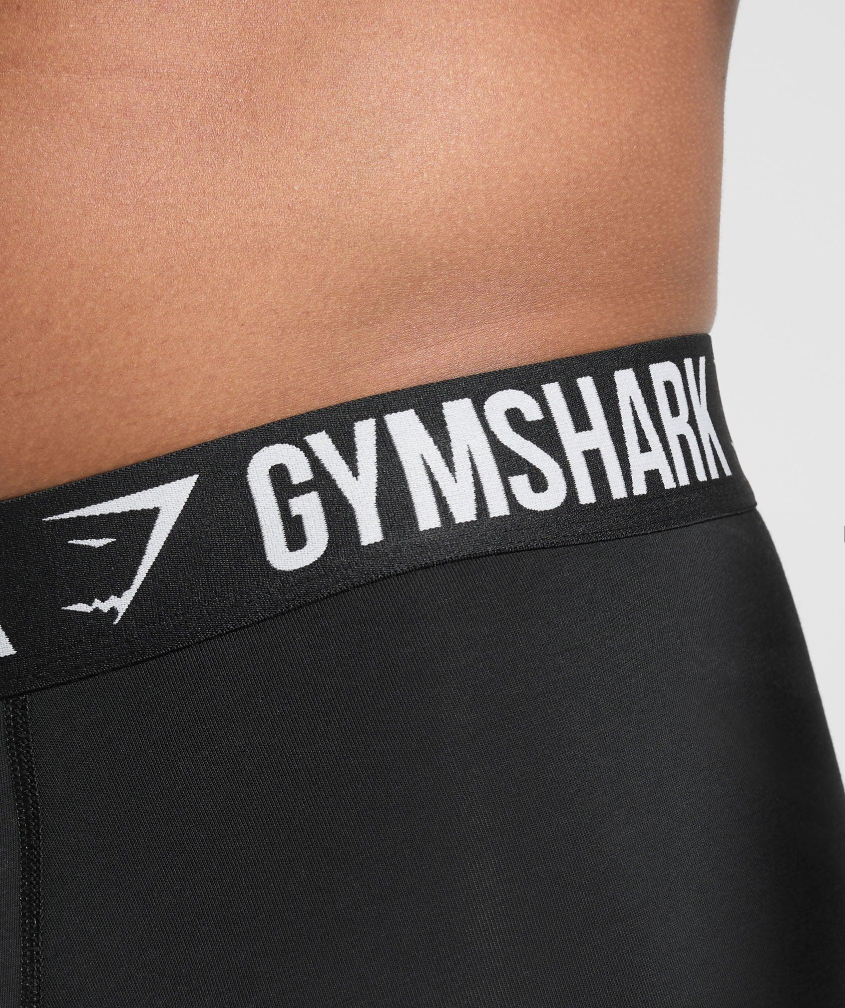 Gymshark Long Boxer Brief 3PK - Black/Black/Black Male Product Image