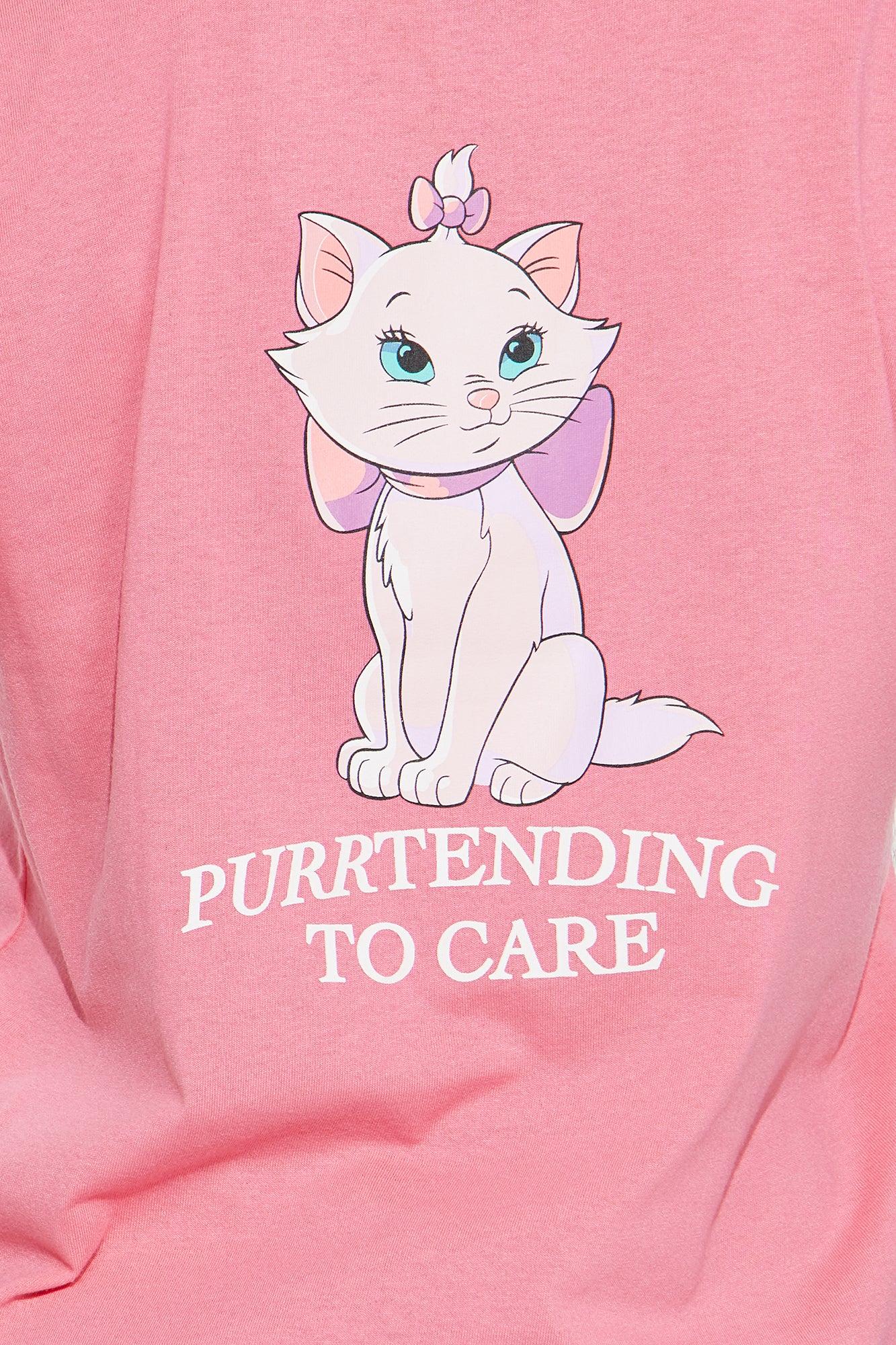 Marie Be Fur Real Graphic Tee - Pink Product Image