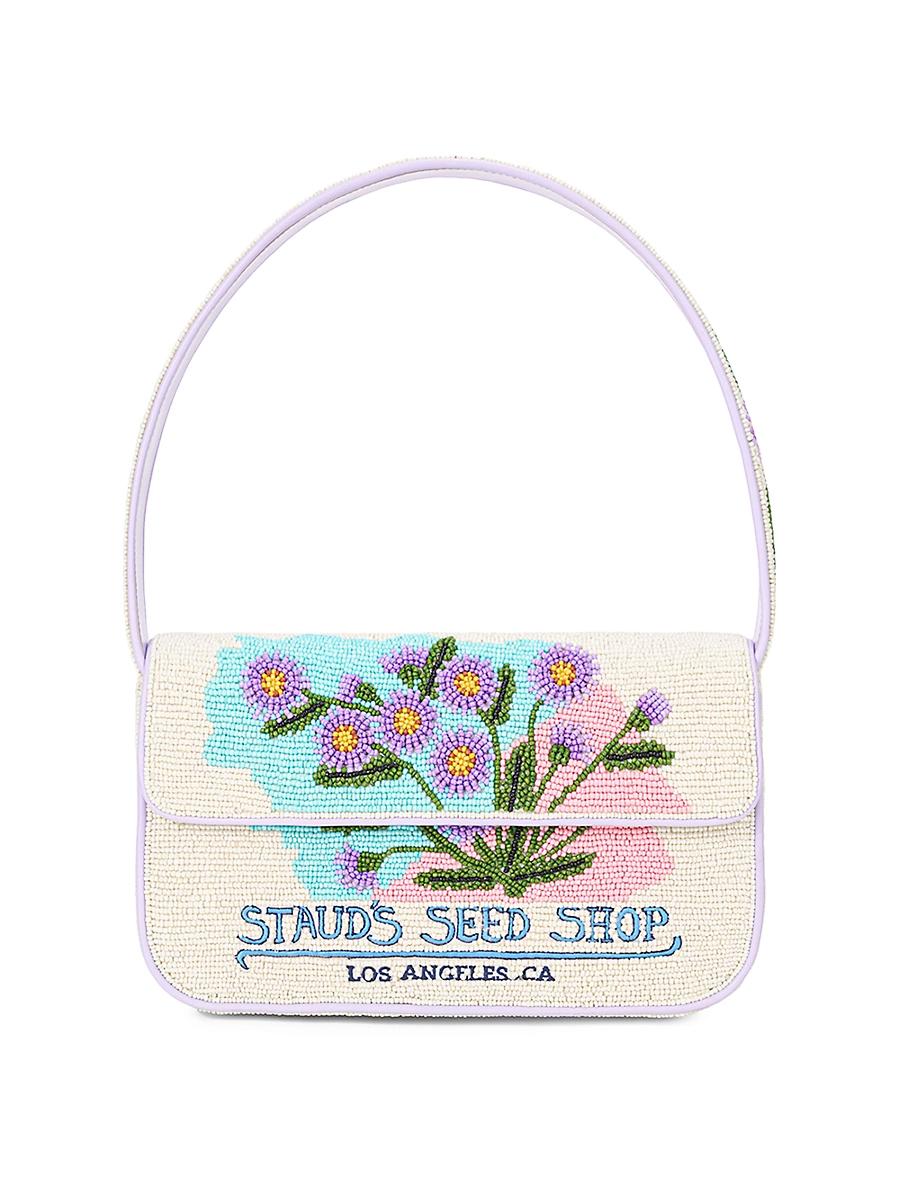 Womens Tommy Floral Beaded Shoulder Bag Product Image