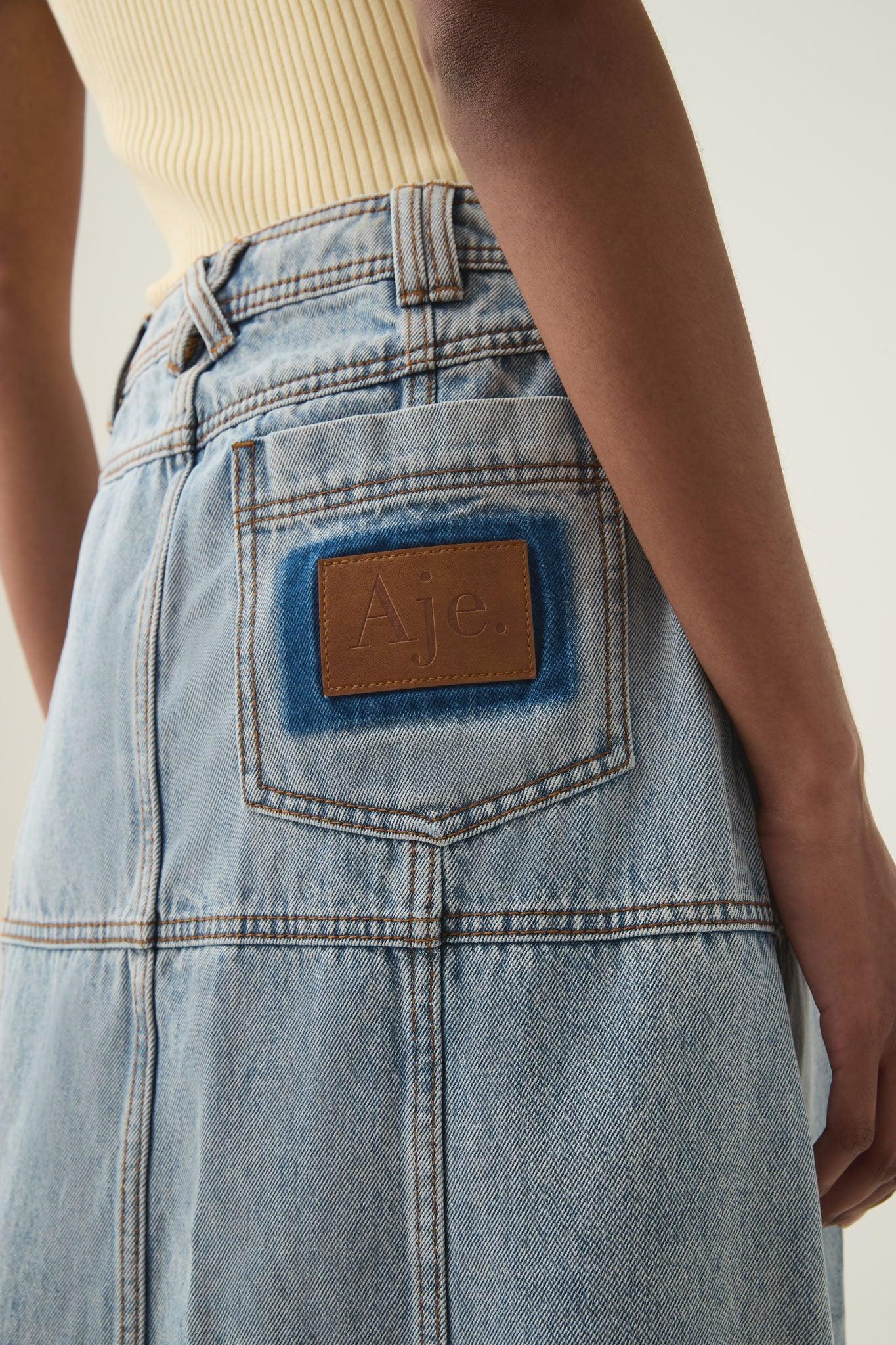 Aura Denim Mini Dress Product Image