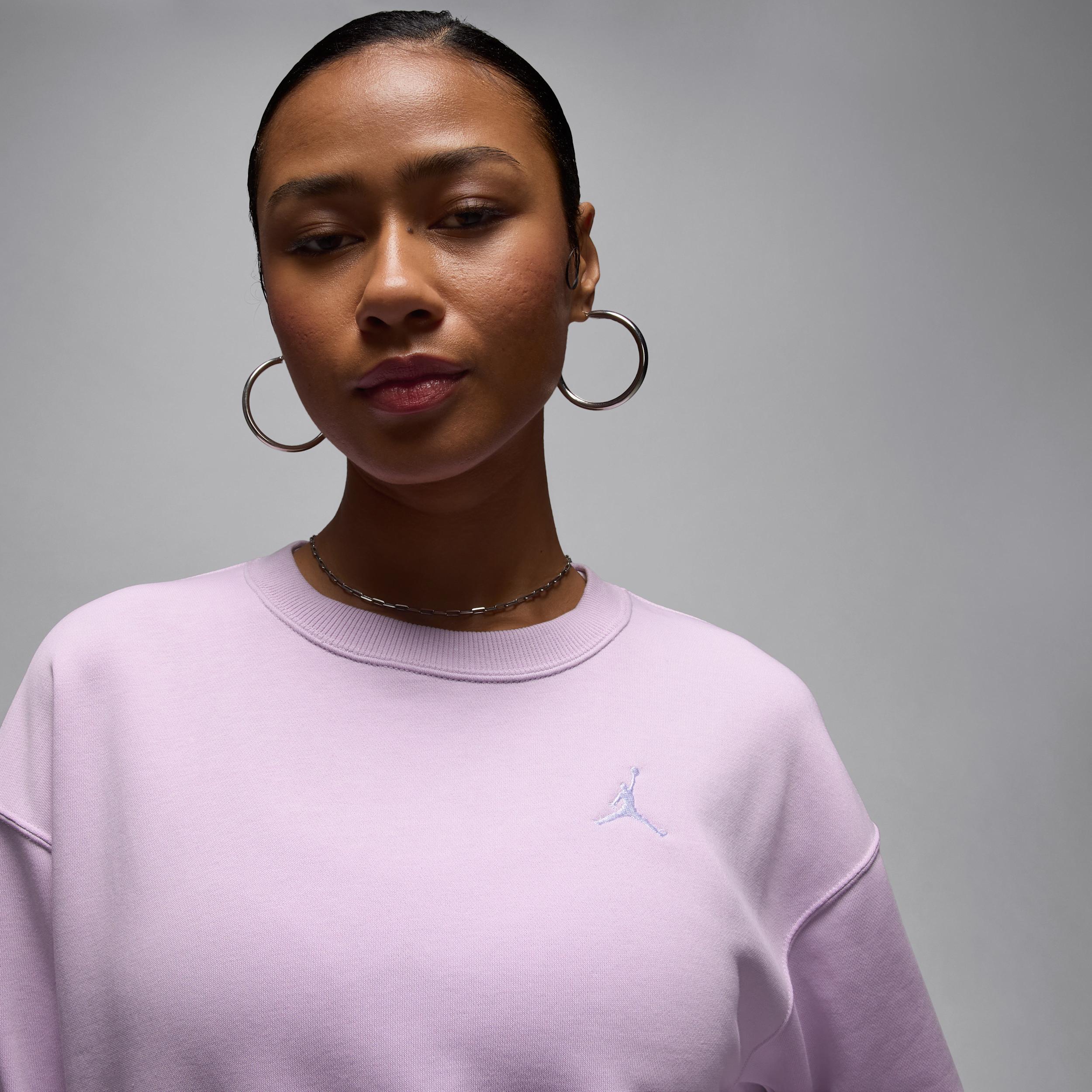 Women's Jordan Brooklyn Fleece French Terry Crew-Neck Sweatshirt Product Image