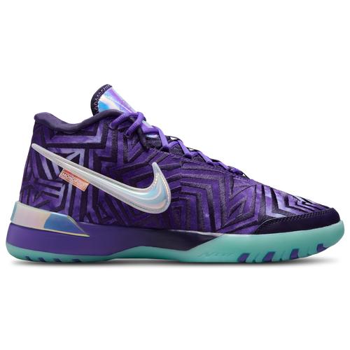 Nike Mens Lebron James Nike LBJ Nxxt Genisus - Mens Basketball Shoes Persian Violet/White/Imperial Purple Product Image