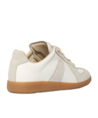 MAISON MARGIELA Replica Leather And Suede Sneakers In White Product Image