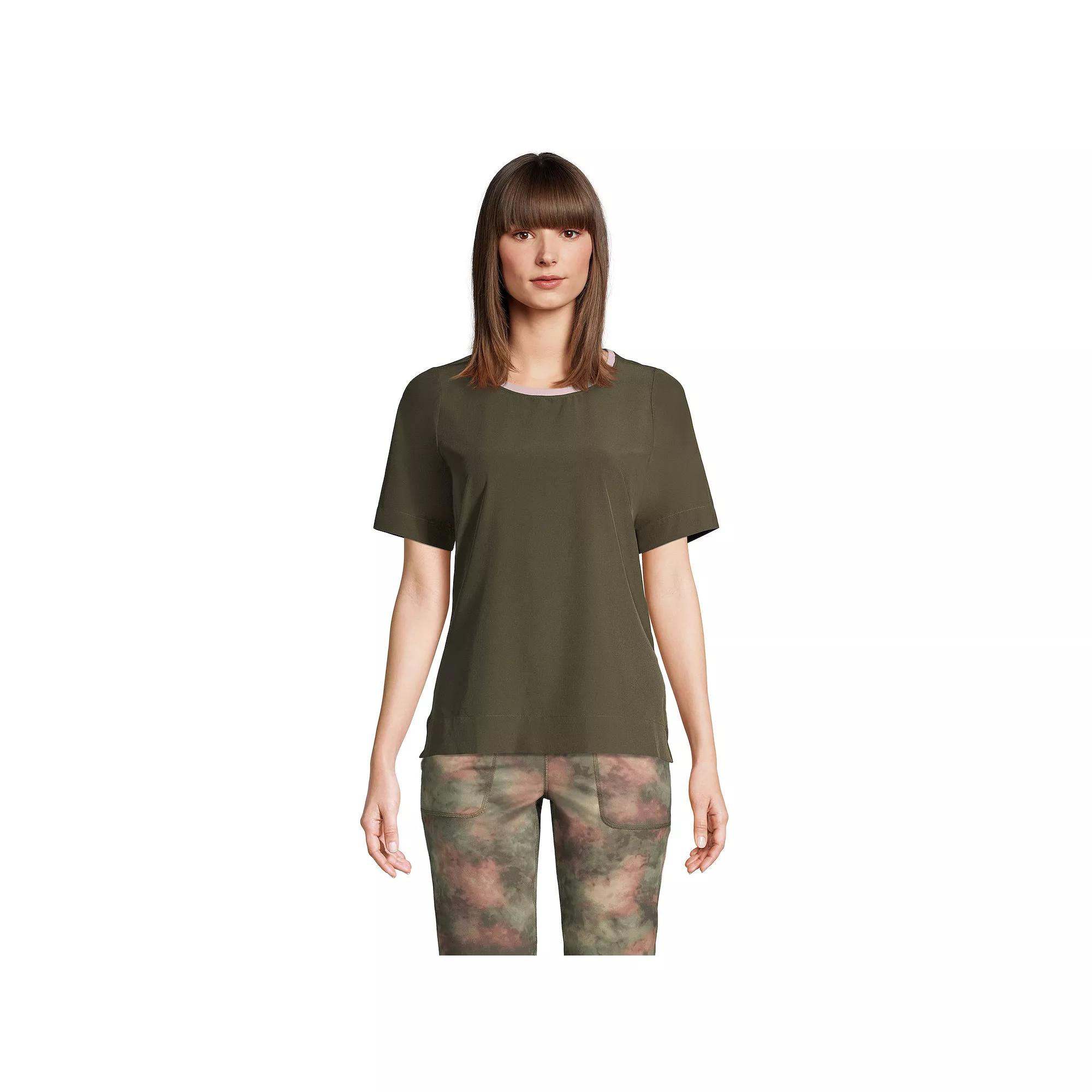 Women's Lands' End 365 Commuter Elbow-Sleeve Tunic Top,  Product Image