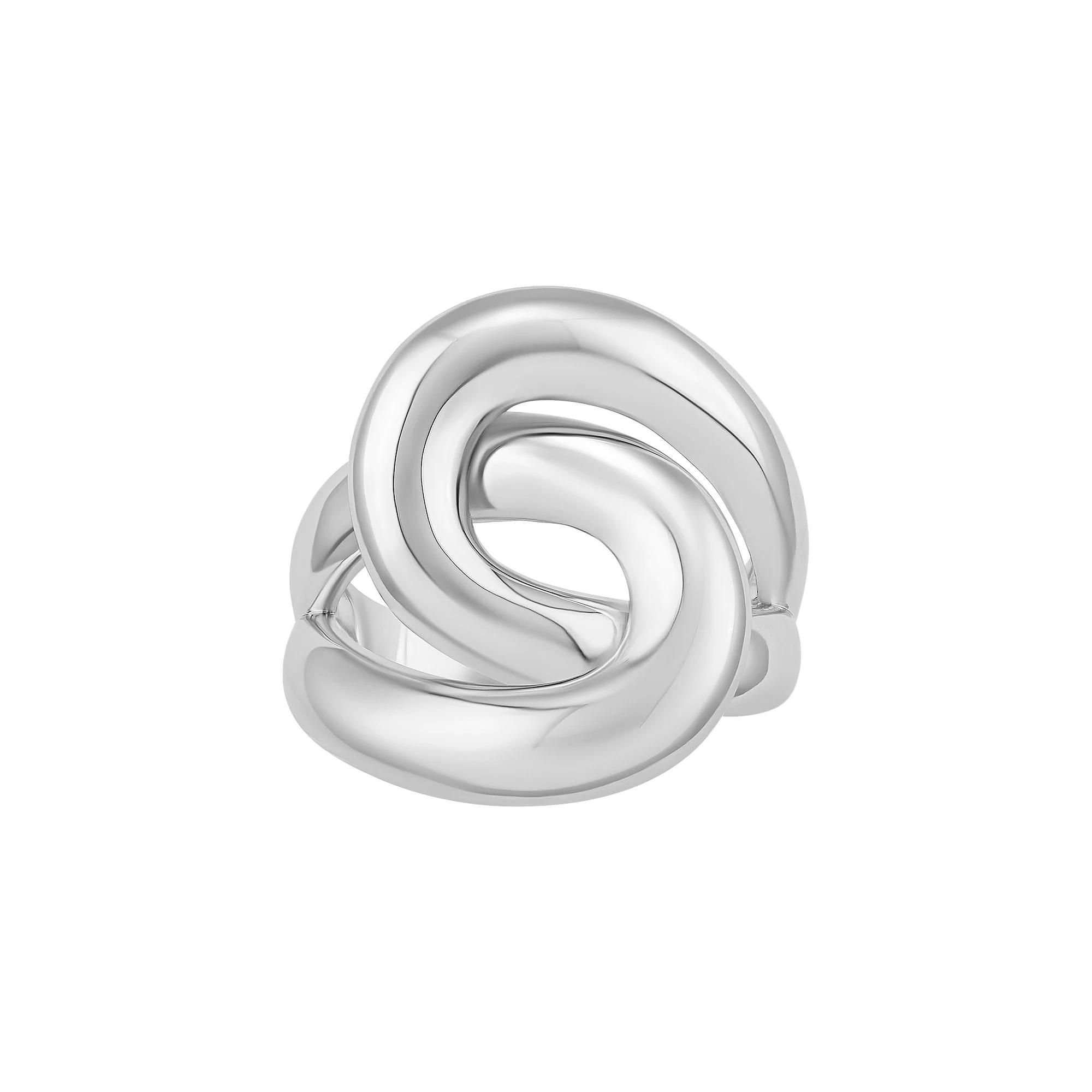 PRIMROSE Polished Swirl Ring, Women's, Size: 9, Silver Tone Product Image