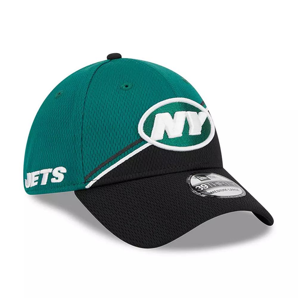 Men's New Era Green/Black New York Jets 2023 Sideline 39THIRTY Flex Hat,  Product Image