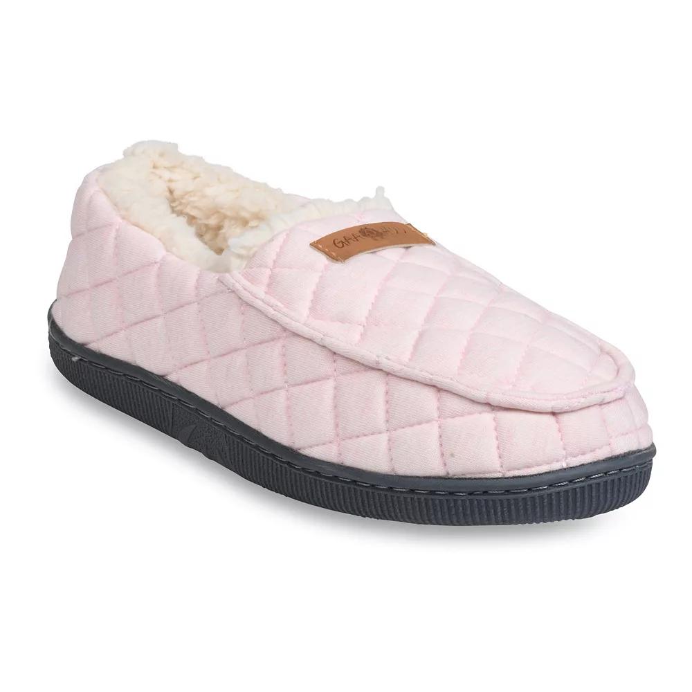 GaaHuu Quilted Jersey Women's Moccasin Slippers, Size: Small, Pink Product Image