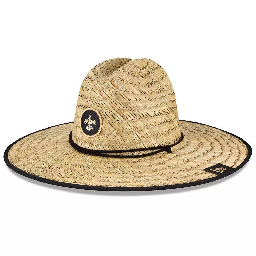 Men's New Era Natural New Orleans Saints NFL Training Camp Official Straw Lifeguard Hat, Beige Product Image