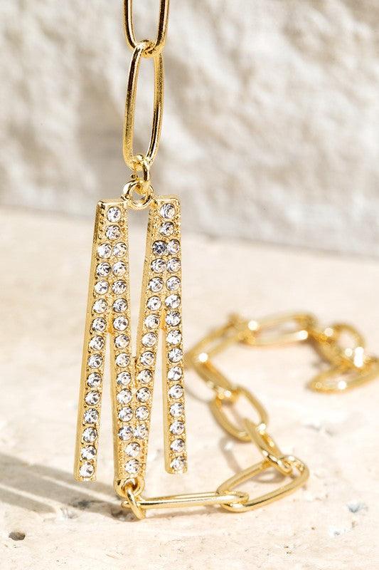 Crystal Initial Letter Bracelet Product Image