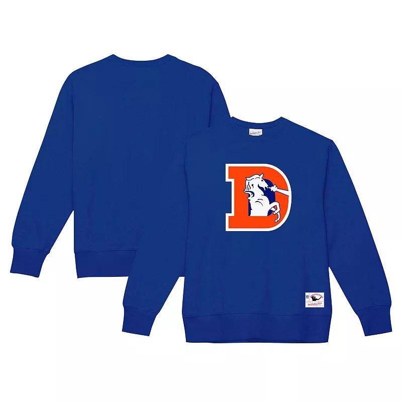 Men's Mitchell & Ness Navy Chicago Bears Basic Fleece Pullover Sweatshirt, Size: 3XL, Blue Product Image