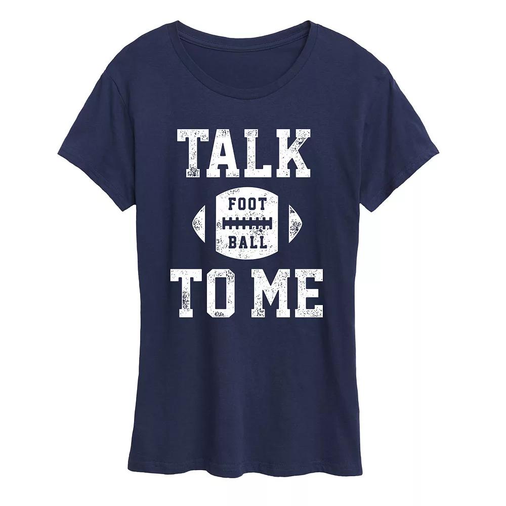 Women's Talk Football To Me Graphic Tee, Girl's,  Product Image
