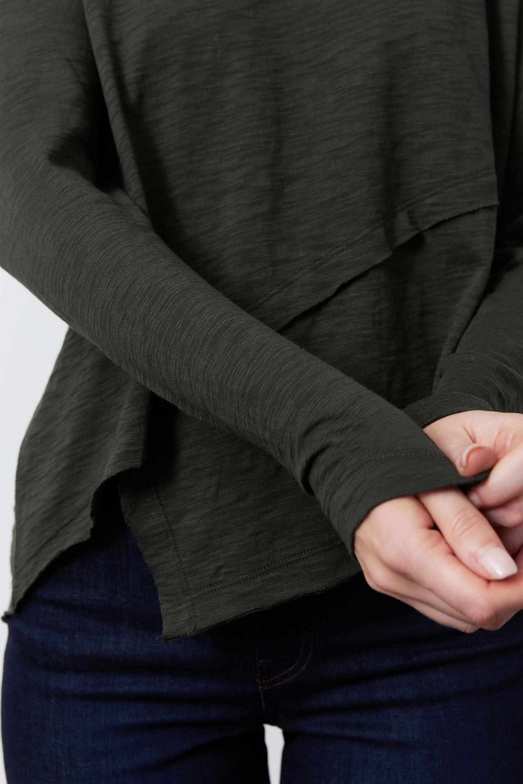 Inner Glow Asymmetric Long Sleeve Top Product Image