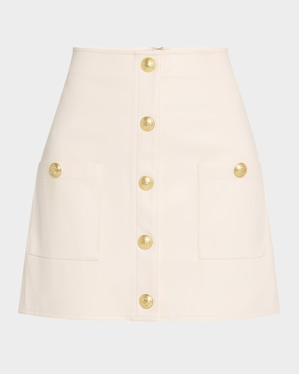 Womens Truman Faux Leather Miniskirt Product Image