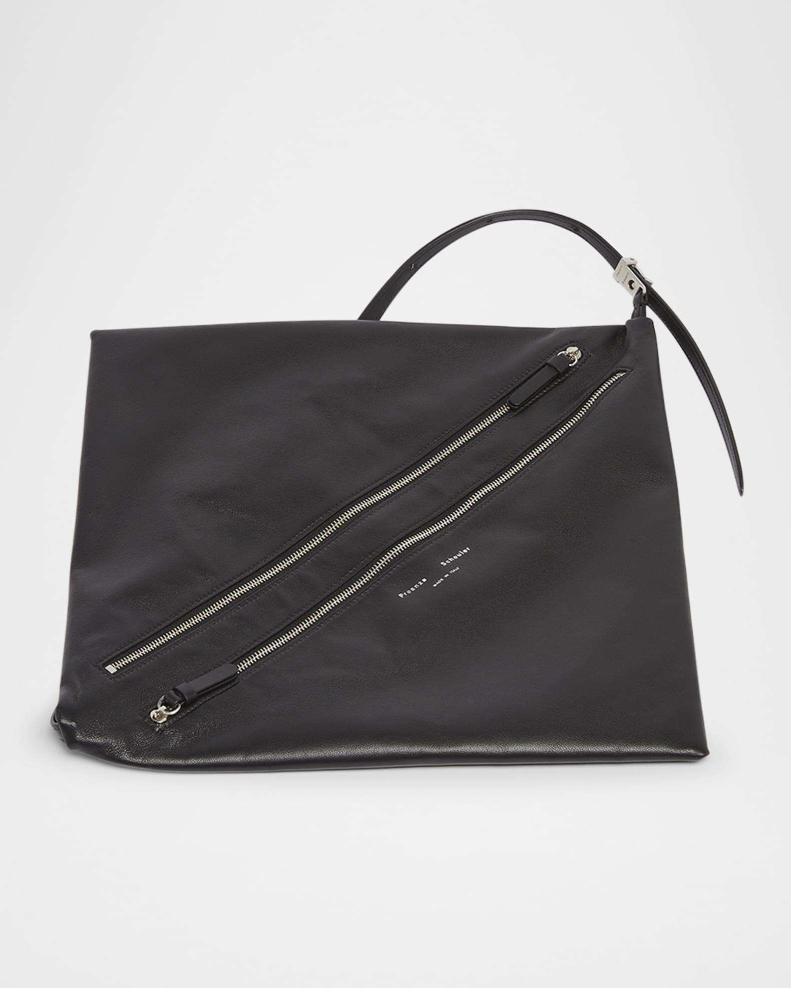 Tetra Double-Zip Napa Leather Shoulder Bag Product Image