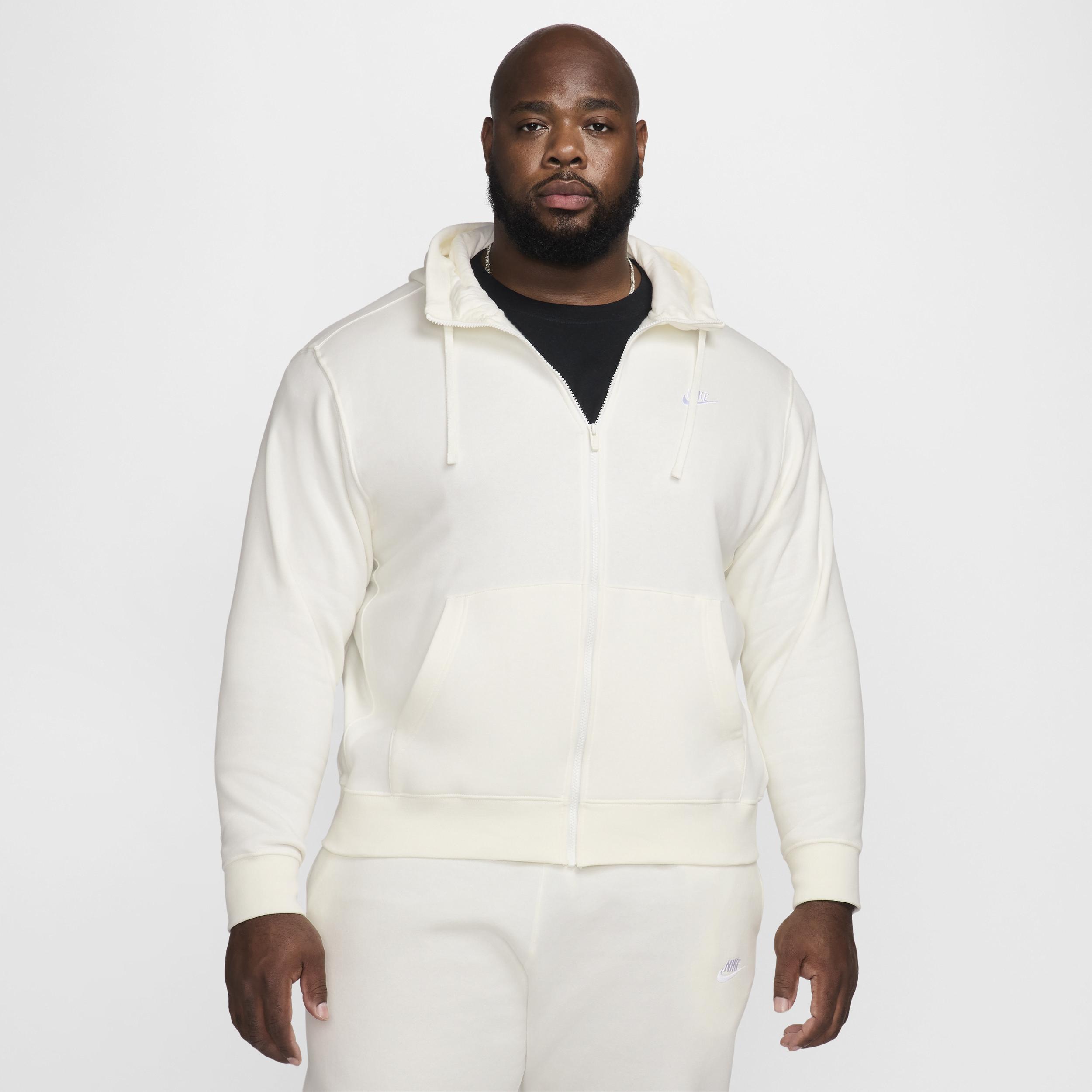 Mens Nike Sportswear Club Fleece Full-Zip Hoodie | BV2645-010 Product Image