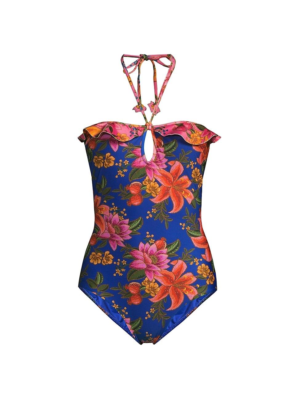 Womens Summer Fruit One-Piece Swimsuit Product Image