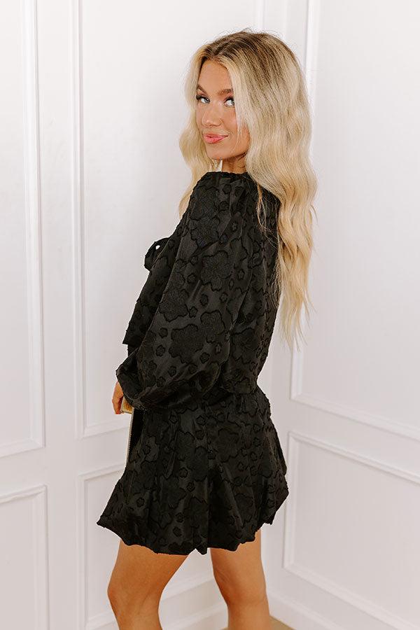 Classic Charm Jacquard Front Tie Top Product Image