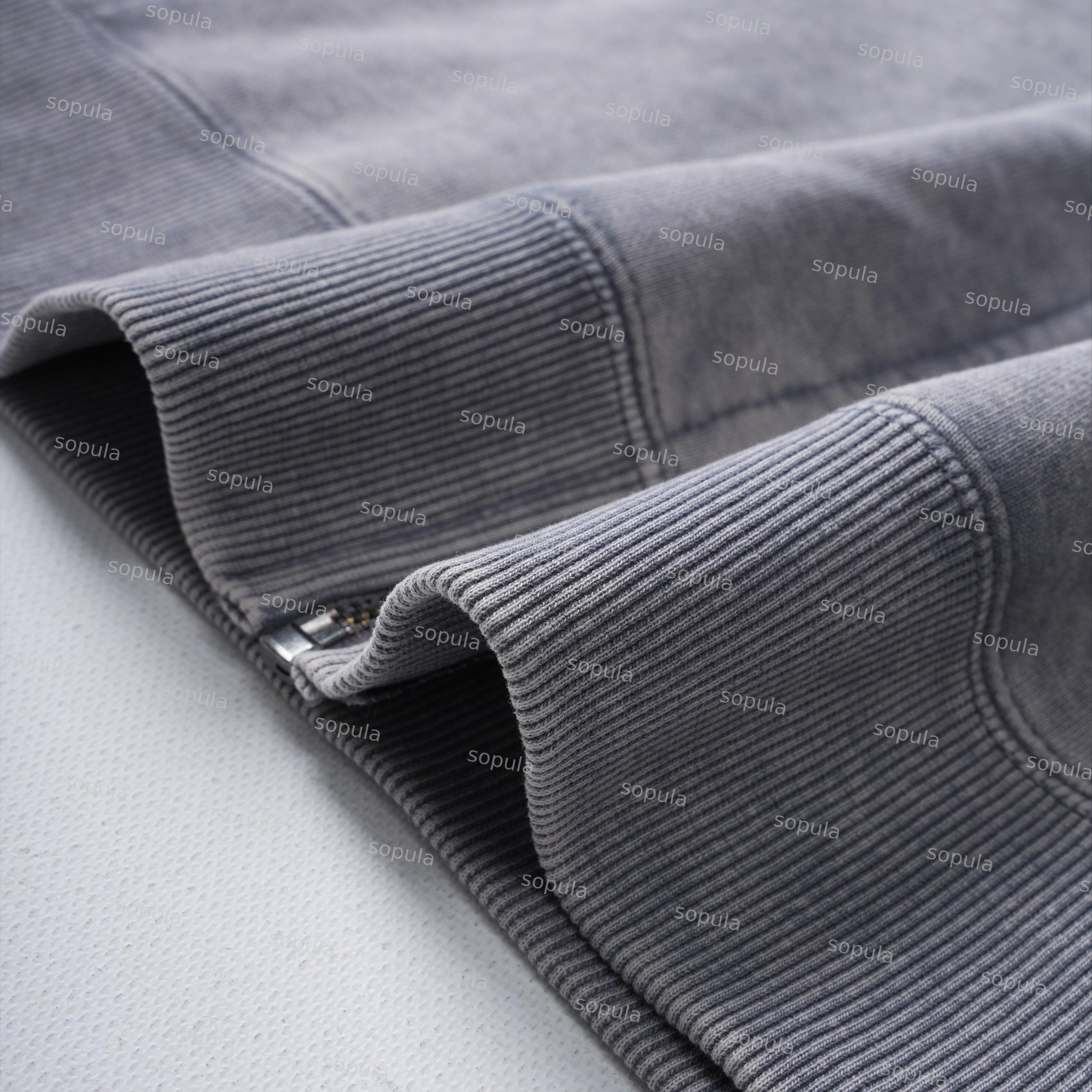 Men's Oversized Relaxed Graphic Vintage Washed Zip-Up Hoodie Product Image