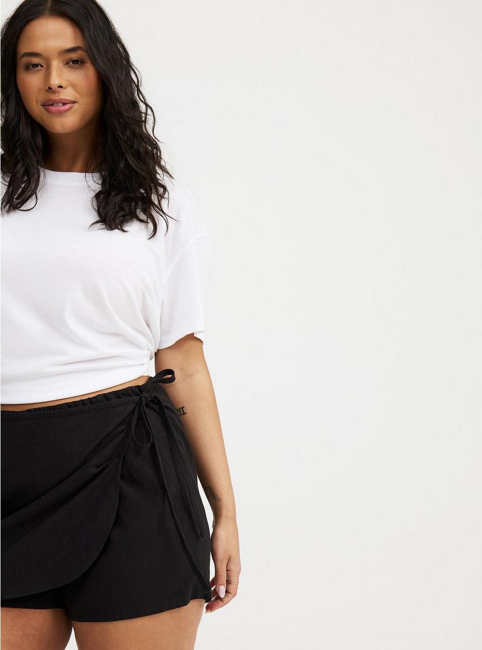 Beach Linen Side-Tie Skort Product Image