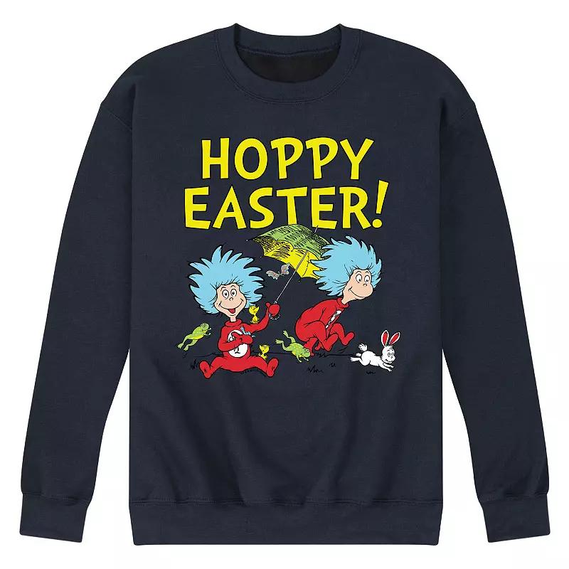 Mens Dr. Seuss Hoppy Easter Sweatshirt Blue Product Image