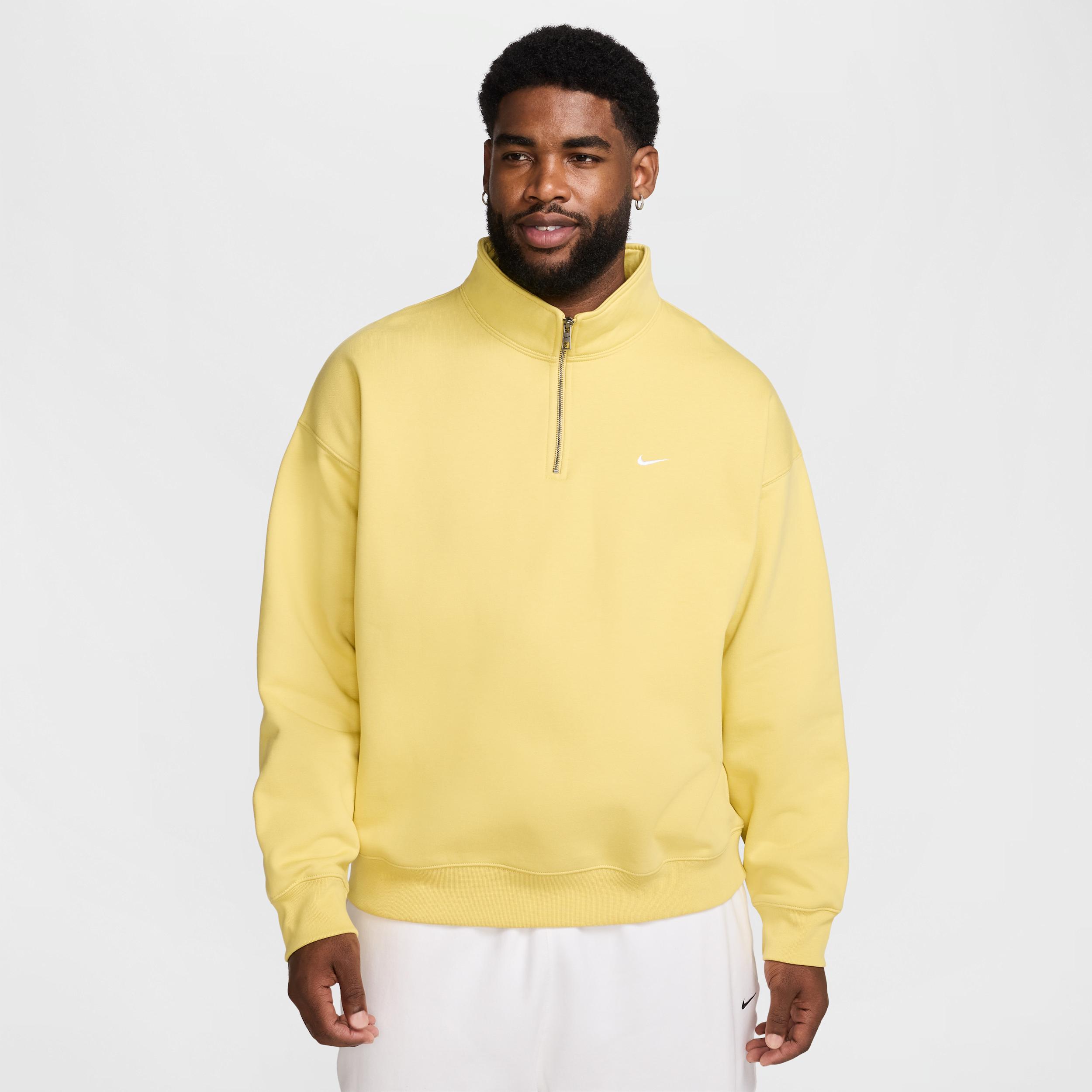 Nike Mens Solo Swoosh 1/4-Zip Top | DQ5209-700 Product Image