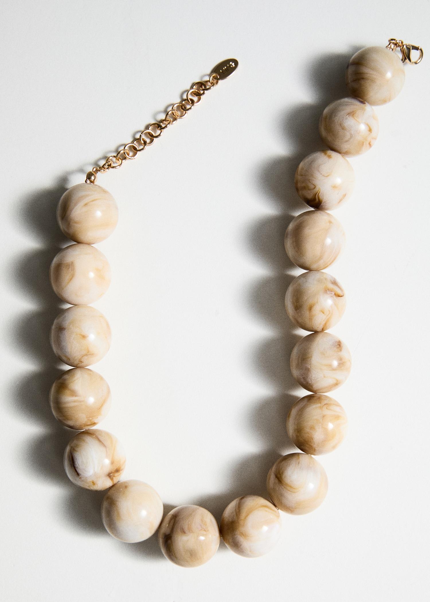 Maxi ball necklace - Women | MANGO USA Product Image