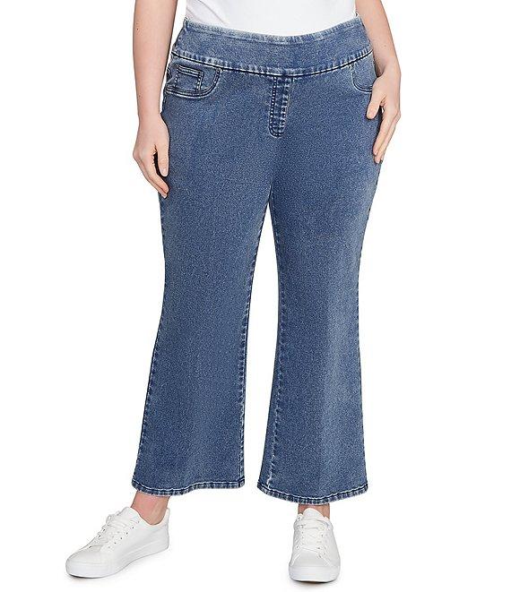 Ruby Rd. Plus Size Stretch Pull-On Ankle Jeans Product Image