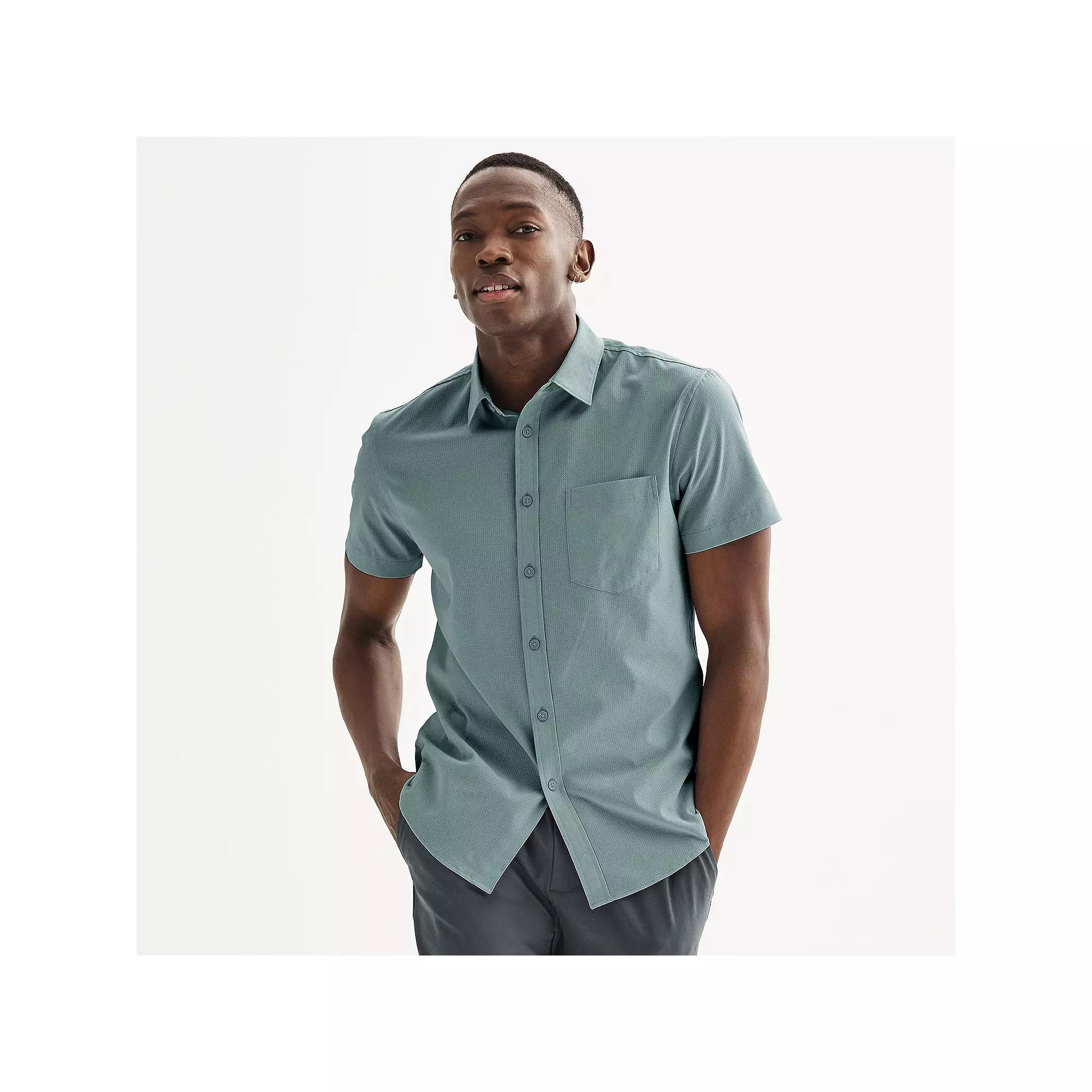 Men's FLX Slim Performance Untucked-Fit Button Down Shirt,  Product Image