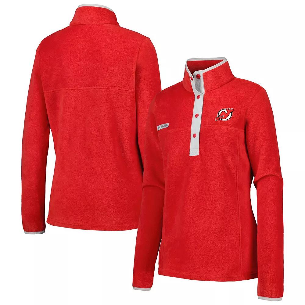 Women's Columbia Red New Jersey Devils Benton Springs Half-Snap Jacket,  Product Image