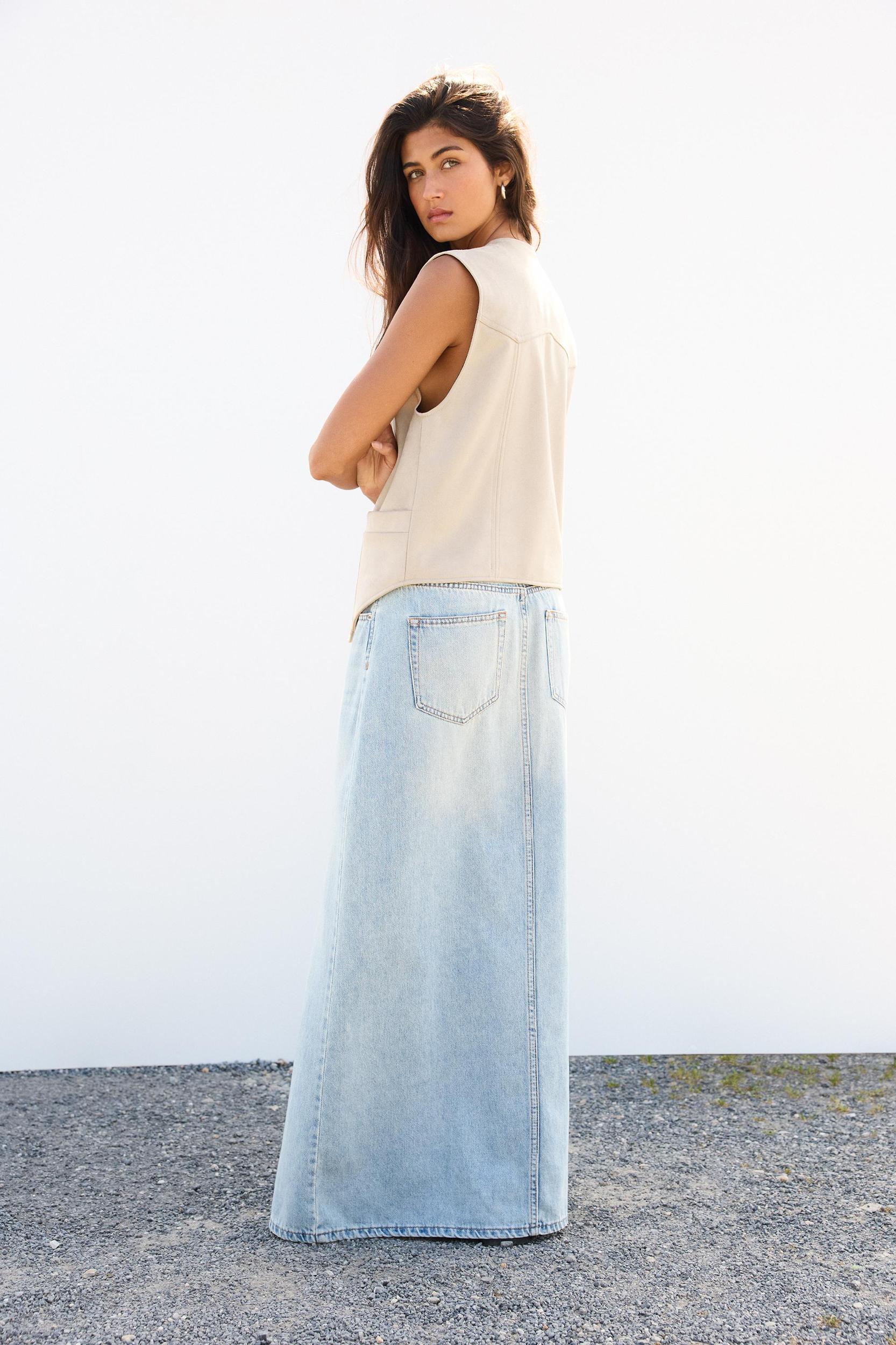 Faux suede vest Product Image