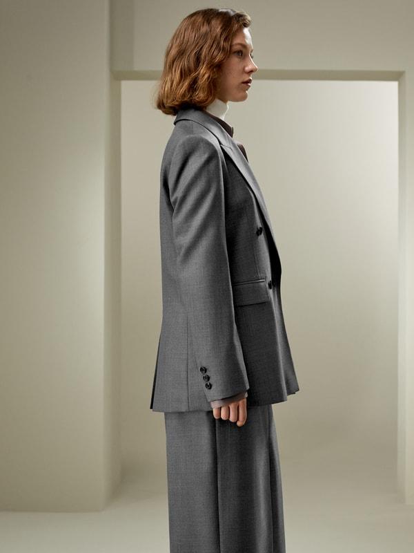 Modern Beauty Silk Wool Blazer Product Image