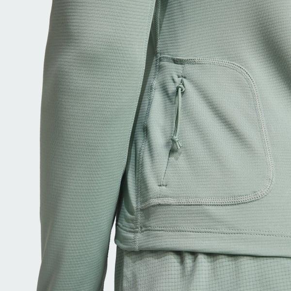 adidas Ultimate Running Reflective Long Sleeve Tee Silver Green L Womens Product Image