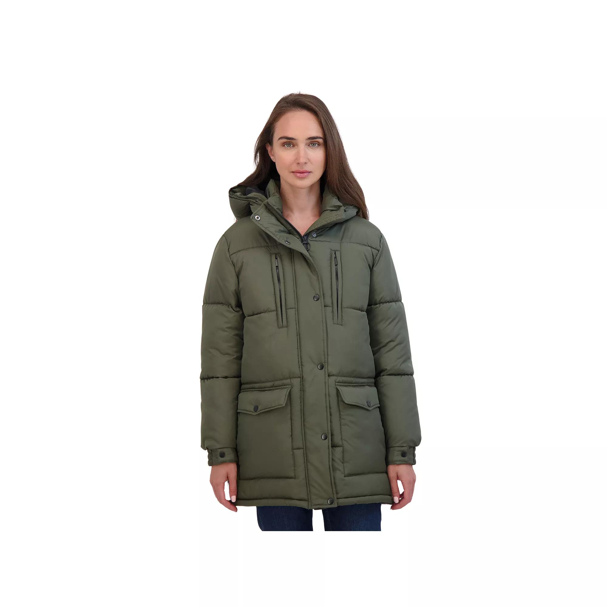 Juniors' Sebby Hooded Parka Puffer Coat, Women's,  Product Image