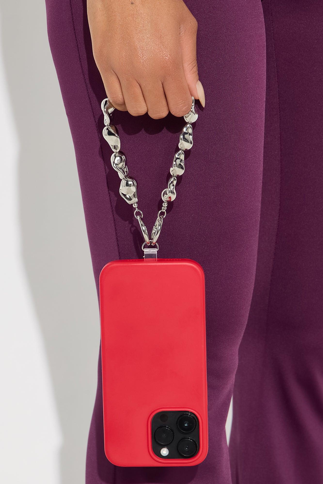 Resort Radiance Beaded Phone Wristlet - Silver Female Product Image